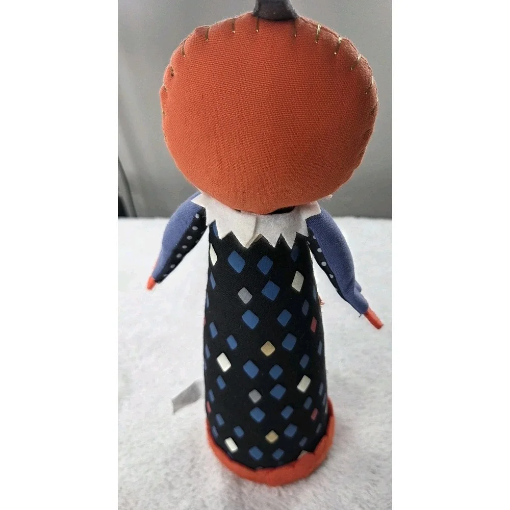 Target 2017 Halloween Pumpkin Jack O Lantern Doll Shelf Sitter Folk Art 11